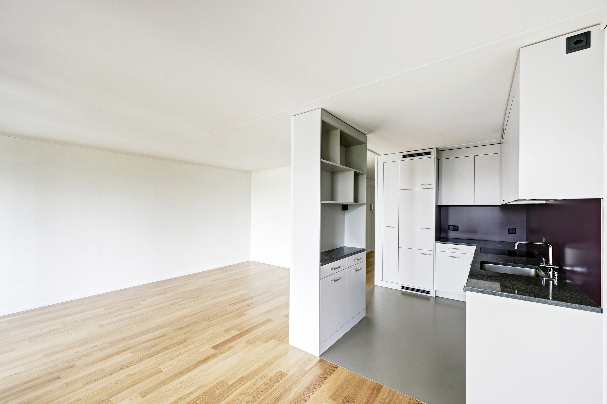 Wohnzimmer und Küche in den Wohnungen Brünnen Eichholz