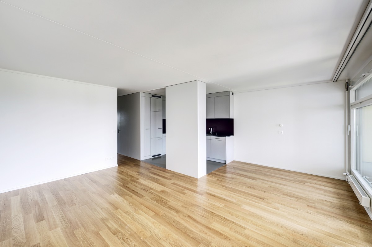 Sanierung der Wohnungen durch die W2H Architekten in der Liegenschaft der Fambau an der Normannenstrasse 5, 3018 Bern (Schwabgut). © Manu Friederich